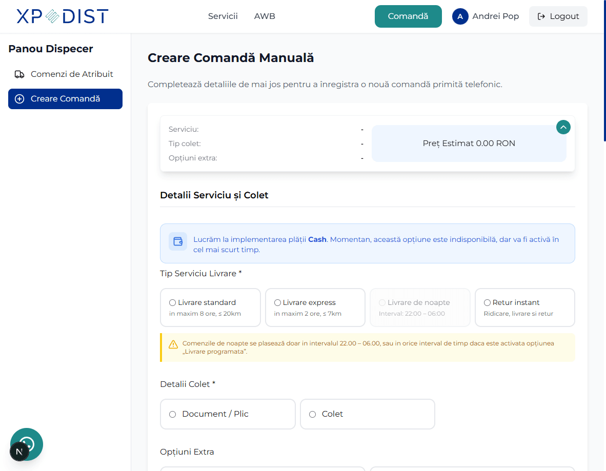 Dashboard Dispatcher