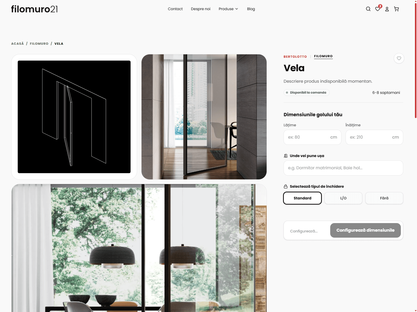 The landing page